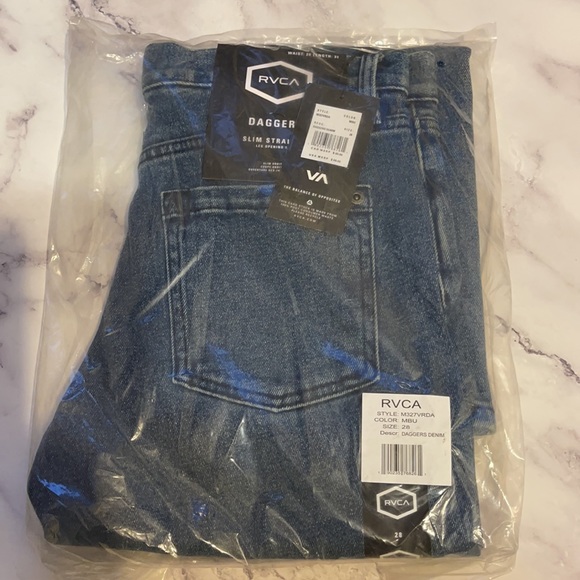 🔥RVCA DAGGERS SLIM FIT DENIM NWT - Picture 4 of 4